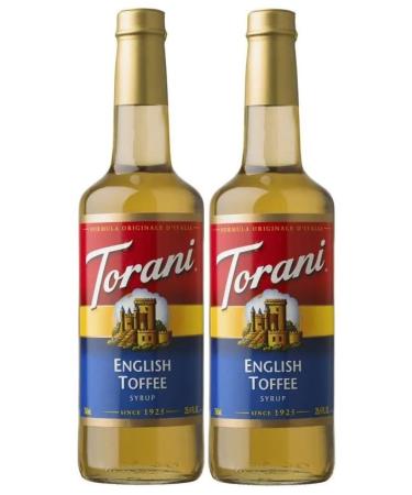 Torani English Toffee Flavour Syrup 750ml 2 Pack