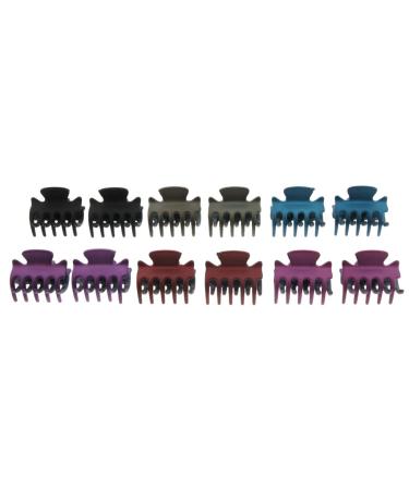 Fityle 12 Piece Resin Mini Hair Clip Set - Black Hair Claws & Accessories for All Hair Types | International Shipping - Buy Online on SooperMarket.com