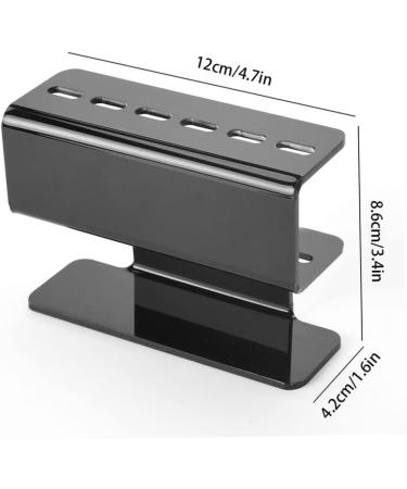 Tweezer stand Tweezer Stand 6 Holes Eyelash Tool Holder Acrylic Eyelashes Extension Supplies Display Black - Buy Online on SooperMarket.com