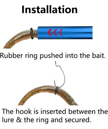 Wacky Rigging Tool Set with 300 O-Rings - Ultimate Fishing Lure Rigs for Senko & Neko Stickbaits | Soft Worm Bait Tool - International Shipping - Buy Online on SooperMarket.com