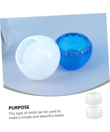 STOBOK 2 Pcs Bowl Mold Silicone Molds Flatware Hand Molds De Resina Exquisite Silicone Mold Manual Material - Buy Online on SooperMarket.com