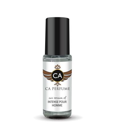 CA Perfume Impression of Intenso Pour Homme For Men Replica Fragrance Body Oil Dupes Alcohol-Free Essential Aromatherapy Sample Travel Size Concentrated Long Lasting Roll-On 0.14 Fl Oz/4ml-X1
