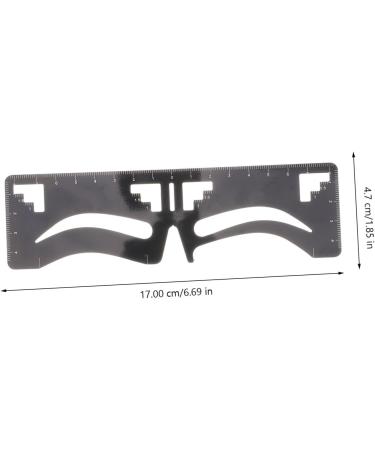 Anneome Stainless 2pcs Clear Ruler Eyebrow Guide Stencil Brow Makeup Supplies Measuring Tool Eyebrow Shape Metal Stainless Steel - Buy Online on SooperMarket.com