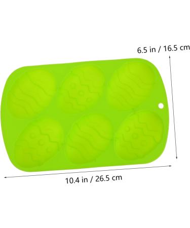Alipis 1pc Easter Egg Cake Mold Candy Gummies Silicone Chocolate Molds Easter Silicone Mould Easter Egg Decorations Egg Shape Silicone Molds Easter Cakes Mold Silica Gel Biscuit Soap Mold 26.5X16.5CM Green - Buy Online on SooperMarket.com