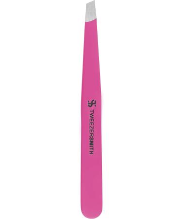 Tweezersmith Professional Slant Tip Tweezer for Effective Hair Plucking - Pink - Buy Online on SooperMarket.com
