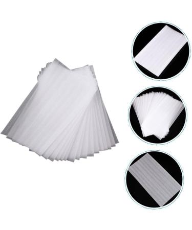 WOFASHPURET 50 Sheets Pearl Cotton Highlighter Hair Wrap Paper Hair Coloring Kit Hair Bleach Tools Hair Dye Brush and Bowl Hair Wrapping Paper Strips Hair Dye Paper Salon Supply Major Suite 40x13cm White - Buy Online on SooperMarket.com