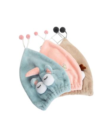 MAGICLULU 3pcs Water Absorption Hat Hair Dry Hair Cap Head Towel Speedy Dry Head Scarves Showercap Shower Cap Bathroom Accessories Kerchief Head Coverings Absorbent Cap Quick Dry