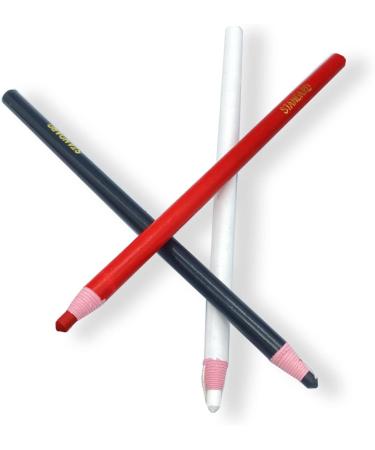 Yoliko Sewing Mark Pencil 6PCS - White/Black/Red - Invisible Erasable Fabric Pencils - For Leather Cut Marks - Student Drawing Tailor Marks - Buy Online on SooperMarket.com