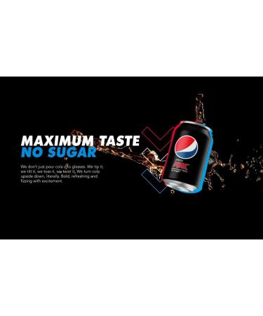 Pepsi Max No Sugar Cola Cans 24 x 330ml | Sugar-Free Carbonated Soft Drink | Refreshing Pepsi Taste with Thank you Card - Buy Online on SooperMarket.com