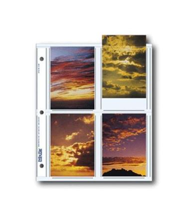 Archival Photo Pages Holds Eight 3.5" x 5" Prints, Two Packs of 25 (50 Total)