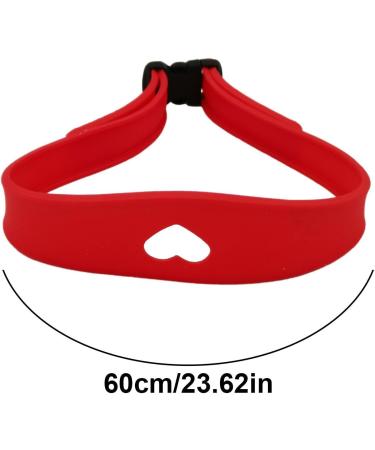 Adjustable Neck Hair Guide Hair Trimming Guide Tool for Cutting | Curved Silicone Hair Styling Tools Haircut Bands for Home Haircuts Red - Buy Online on SooperMarket.com