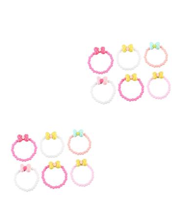 Ibasenice 12 pcs Bogen Children's Bows Children's Bag Children's Brand Children's Birthday Decoration Arm Small Bonbond Color Bunge Arm Bands For Children Princess Girls such as Mediumx2Pcs