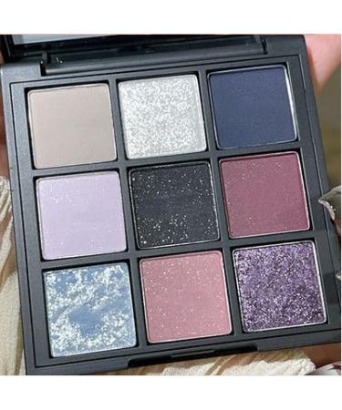 Lovelycat 9 Colors Glitter Eyeshadow Makeup Palette Matte High Pigmented Colorful Creamy Texture Eye Shadow Powder Natural Waterproof Long Lasting Eyeshadow Powder Cosmetics (D)