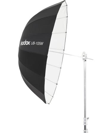 Godox UB-105W 41.3 105cm Parabolic Deep Reflective Umbrella White Inner for Photography and Video Shooting - Buy Online on SooperMarket.com