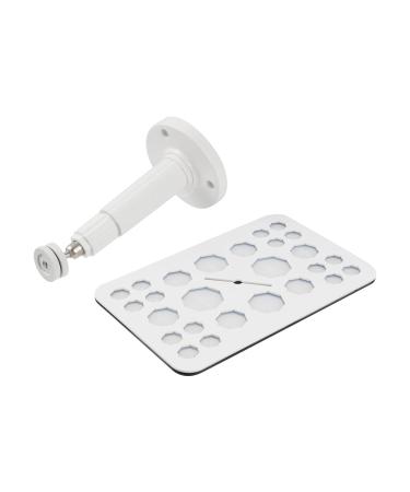 MY MIRONEY Black & White Makeup Brush Drying Rack | 26 Holes Makeup Brush Holder & Dryer Stand - International Shipping Available - Buy Online on SooperMarket.com