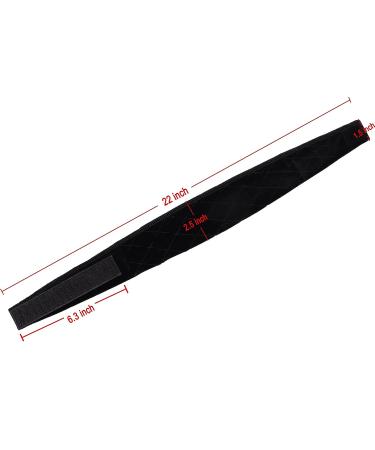MapofBeauty 2 Pack Adjustable Velvet Wig Grip Headbands - No Slip & Flexible (Black) - Buy Online on SooperMarket.com