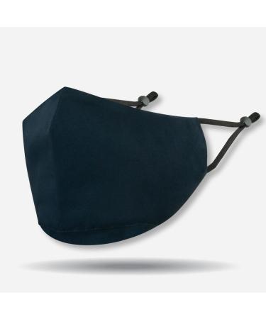 3 Layer Cloth Face Mask Navy