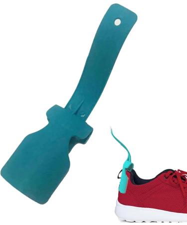 Virtcooy Shoe Lifting Aid | Unisex Sock Slider - Shoe Horn Shoe Wearing Aid Tool with Travel Handle Easy to Put On and Take Off Blue - Buy Online on SooperMarket.com