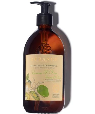 Durance Verbena & Kiwi Marseille Liquid Soap 500ml Paraben-Free Hand & Body Wash With Olive Oil & Red Rice Extract Vegan Friendly Shower Gel - Buy Online on SooperMarket.com