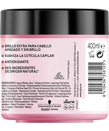 Schwarzkopf Gliss 4-in-1 Mask with Protein & Babassu Nut Oil - 400ml | Intensive Hair Repair & Nourishment - International Shipping - Buy Online on SooperMarket.com