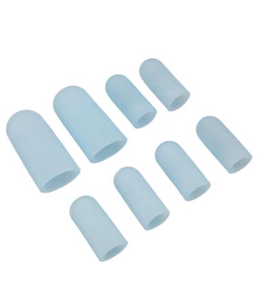 Hammer Toe Covers Silicone 4 Pairs Breathable Ventilation Holes Large Toe Caps for Corns Blisters Pain Relief