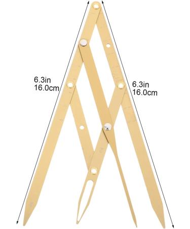 KALLORY 2 Pcs Second Generation Brow Shaping Kit Eyebrow Marker Ruler Eyebrow Drawing Tool Metal 25x5x0.6cmx2pcs Goldenx2pcs - Buy Online on SooperMarket.com
