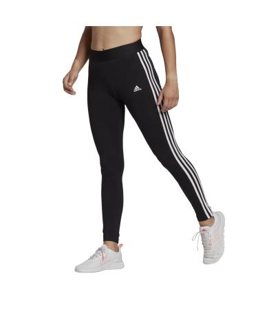 adidas Women's LOUNGEWEAR Essentials 3-Stripes Leggings Small Black/White