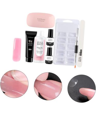 PLAFOPE 1 Set Pieces Manicure Tools Set Nail Art Tools Nail Supplies Kit Nail Extension Cream Poly Extension Kit Nail Decorating Nail Art Gel Nail Kits Nail Extension Tips Nail Gel Plastic 17.8x1.5cm As Shown - Buy Online on SooperMarket.com