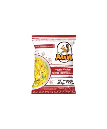 Anil Roasted Vermicelli 450G Roasted Vermicelli Noodles Vermicelli -Semiya Indian (Pack of2)