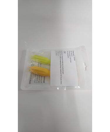 CLdy Baby Biting Toys - BPA-Free Silicone Teething Rings & Toothbrushes for Babies 3+ Months - Stimulate & Massage Gums (Yellow-Green 2 Pieces) - Buy Online on SooperMarket.com