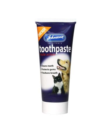 Johnsons Chicken Triple Action Toothpaste for Cats & Dogs 50 g (Pack of 1)