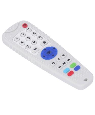 Buy Baby Teether Simulation Remote Control Soft Silicone Teething Toy - Safe & Durable | Beige White | International Shipping - Buy Online on SooperMarket.com
