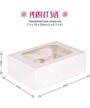 Anniversary House Rainbow Cupcake Decoration Kit 75 Cupcake Cases and 12 Toppers Cupcake Box 6 Hole with Window Rainbow Cake Toppers Pastel Rainbow Party Decorations AMZ013 - Buy Online on SooperMarket.com