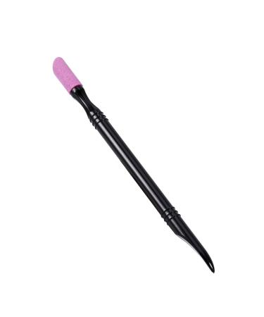 Manicure Pedicure Quartz Pusher Stick Pen Dual Purpose Nail Cuticle Remover Scrub Polish Manicure Pedicure Repair Tool for Daily Use Washable with Water