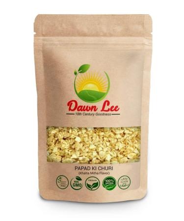 Dawn Lee Papadums Indian- Papad Churi- Khata Meetha Flavor - Papad Crackers - Appalam indian - Crunchy Kids Friendly Snacks- No Refined Sugar- Traditional Snack - Homemade - Chana Papad- 50 Gram