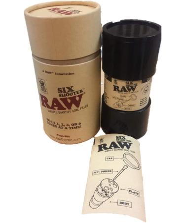 RAW Six Shooter for King Size Cones - Cone Loader Filling Device for Efficiently Filling 1-6 Cones | Perfect for Beginners - Buy Online on SooperMarket.com