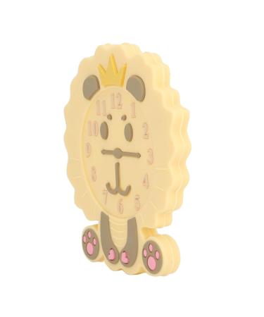 Cartoon Animal Alarm Clock Teething Toy for Babies - BPA Free Silicone Chew Toy - Buy Online on SooperMarket.com