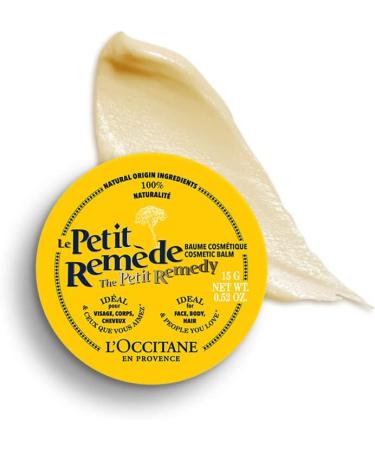 L'OCCITANE The Petit Remedy 15g Shea Butter & Almond Oil Balm - Multipurpose Head-to-Toe Care for Dry Skin | Universal Balm for Women & Men - Buy Online on SooperMarket.com