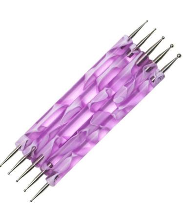 PiniceCore 5Pcs Nail Dotting Pen Marblezing 2-ended DIY Decoration Manicure Nail Art Tool