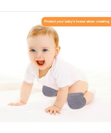 TORASO Baby Head Protector & Knee Pads for Crawling Infant | Safety Helmet & Walking Baby Helmet | Ages 6-36 Months | Gray Star - Buy Online on SooperMarket.com