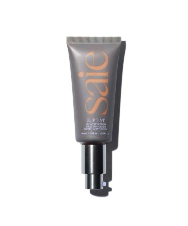 Saie Slip Tint SPF 35 Tinted Moisturizer - Light Coverage Moisturizer + Broad Spectrum Zinc Oxide Sunscreen - Shade Six (1.35 oz)