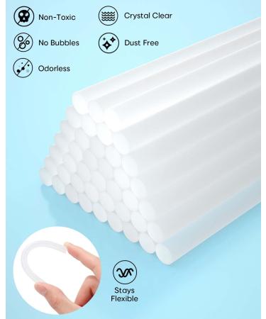 SHALL Mini Hot Glue Sticks 100-pack - Clear All-Temp Hot Melt Glue Gun Sticks - 0.27 x 8 - Multipurpose DIY Art Craft Supplies - Buy Online on SooperMarket.com