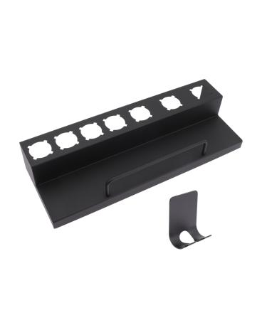 HAPINARY Curling Iron Rack Curler Wall Rack Salon Curlers Holder Blow Dryer Stand Stainless Steel Black