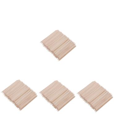 FRCOLOR 400 Pcs Wood Cuticle Pusher Bulk Orange Wood Stick Nails Cuticle Sticks for Nails Cuticles Nails Remover Tool Orangewood Nail Sticks Nail Cleaning Sticks Wooden Bamboo Supplies mediumx4pcs As Shownx4pcs