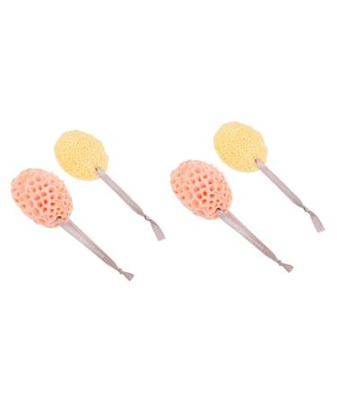 NOLITOY 4 Pcs Bath Ball Exfoliating Sponge Polyurethane Spa Sponge Greek Sponge Bath Shower Cleaning Pouf Bath Loofahs Pouf Sponge Baby Household Hydrophilic Polyurethane Cleaning Supplies