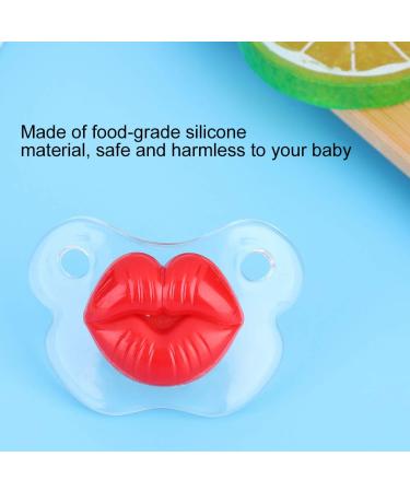 Soft Silicone Baby Pacifier - Food-Grade Funny Pig Nose Design for Newborn Comfort - Little Cherry - Buy Online on SooperMarket.com