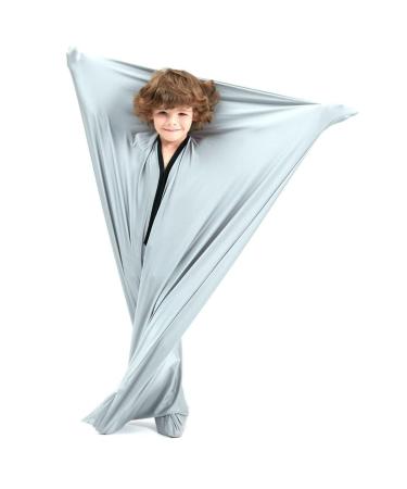 ZYUBOESO Compression Sock with Snug Sensory Sack Body Sock Calming Therapy Blanket Stress Relief Anxiety Autism ADHD ADD Tactile Items for Therapeutic Play (Color : Silver grey Size : XL/X-Large) XL/X-Large Silver Grey