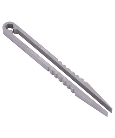 MUNEFE s Alloy Tweezers Eyebrow Tweezers Travel Mini Tool Tweezers for Men Women Outdoor Survival Camping Daily Beauty