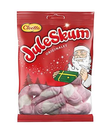 Cloetta Juleskum 100g - Scandinavian Vanilla & Strawberry Santa Claus Marshmallows