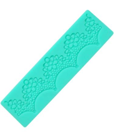 HOMSFOU 4 Pcs Cakesicles Mold De para Gelatinas Silicone Molds Cake Mold Cake Toppers Cake Decorations Fondant Molds DIY Mould Silicone Baking Mold 3D Fringe Lace 17.5X4.8CMx2pcs Greenx2pcs - Buy Online on SooperMarket.com